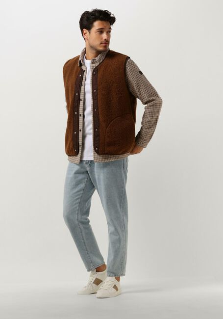 Braune FORÉT Bodywarmer AURA SHERPA FLEECE VEST - large