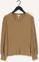 Braune OBJECT Top JANNIE LS V-NECK TOP Braune OBJECT Top JANNIE LS V-NECK TOP - medium