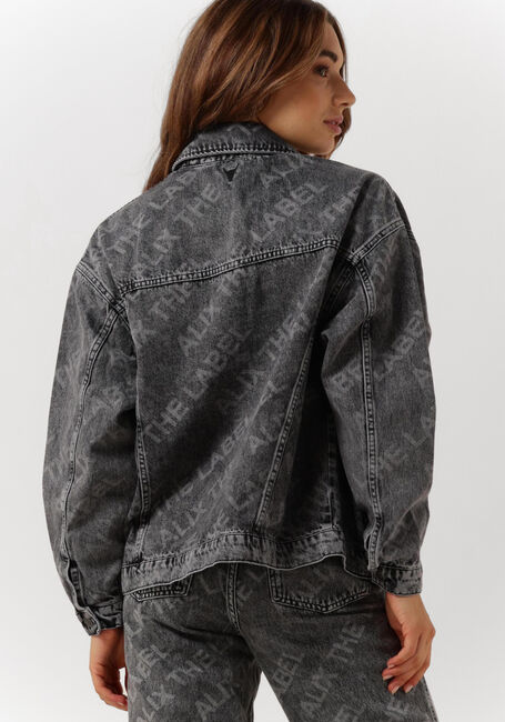 Graue ALIX THE LABEL Jeansjacke LADIES WOVEN DENIM TEXT JACKET - large