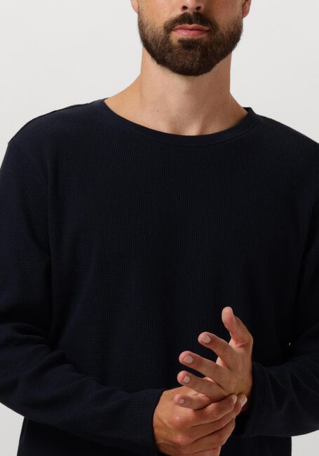 Blaue ANERKJENDT Polos & T-Shirts AKKIKKI L/S WAFFLE TEE - large