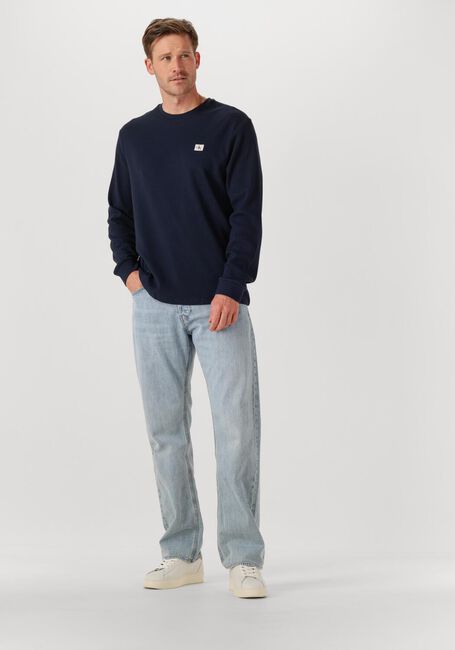 Dunkelblau CALVIN KLEIN Pullover LS WAFFLE BADGE CREWNK TEE - large
