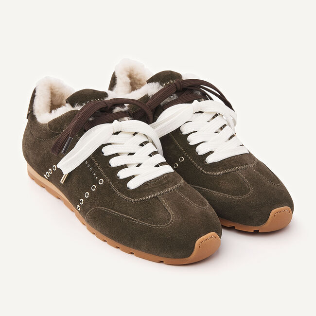 Gr&uuml;ne NUBIKK Sneaker Low BILLY LOU FUR II - large