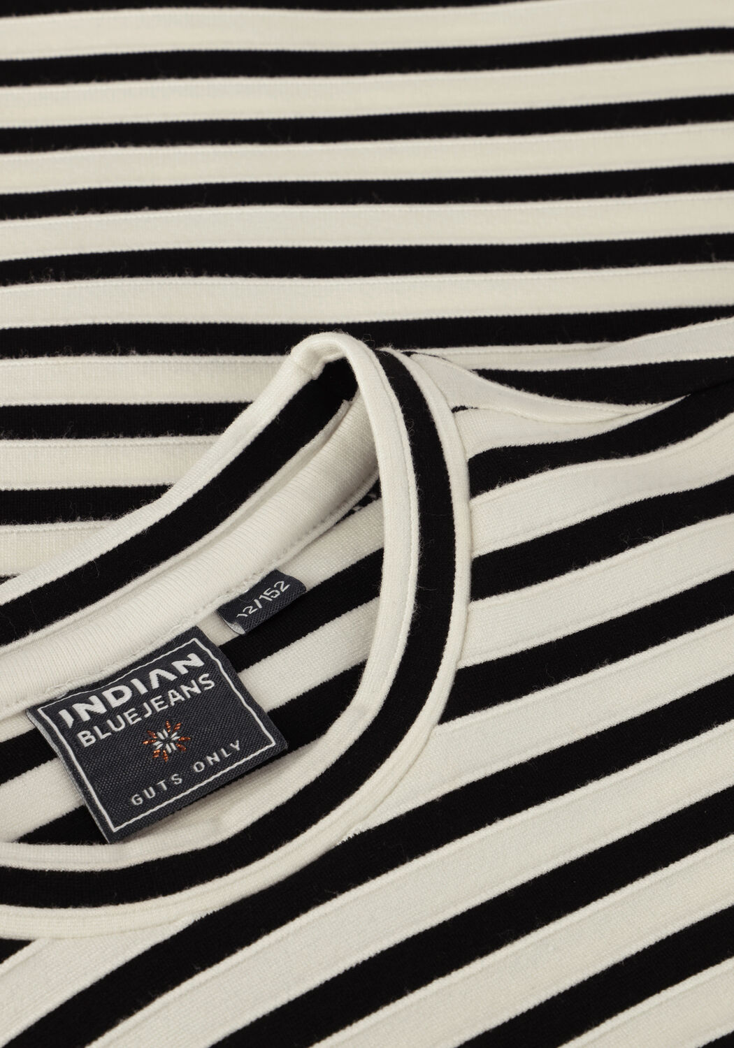 Schwarze INDIAN BLUE JEANS Top LONGSLEEVE STRIPE - large