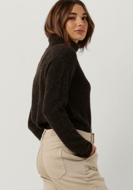 Braune MY ESSENTIAL WARDROBE Rollkragenpullover 11 THE KNIT ROLLNECK - large