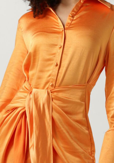 Orangene COLOURFUL REBEL Minikleid METTE SATIN WRAP DRESS - large