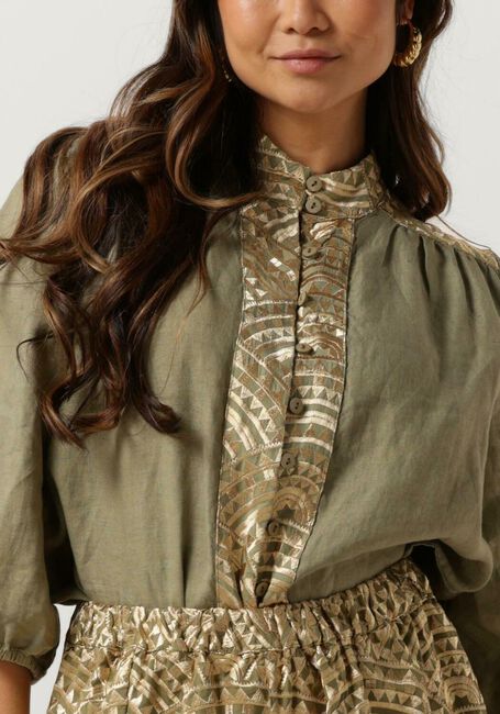 Grüne GREEK ARCHAIC KORI Blusen 250109 - large