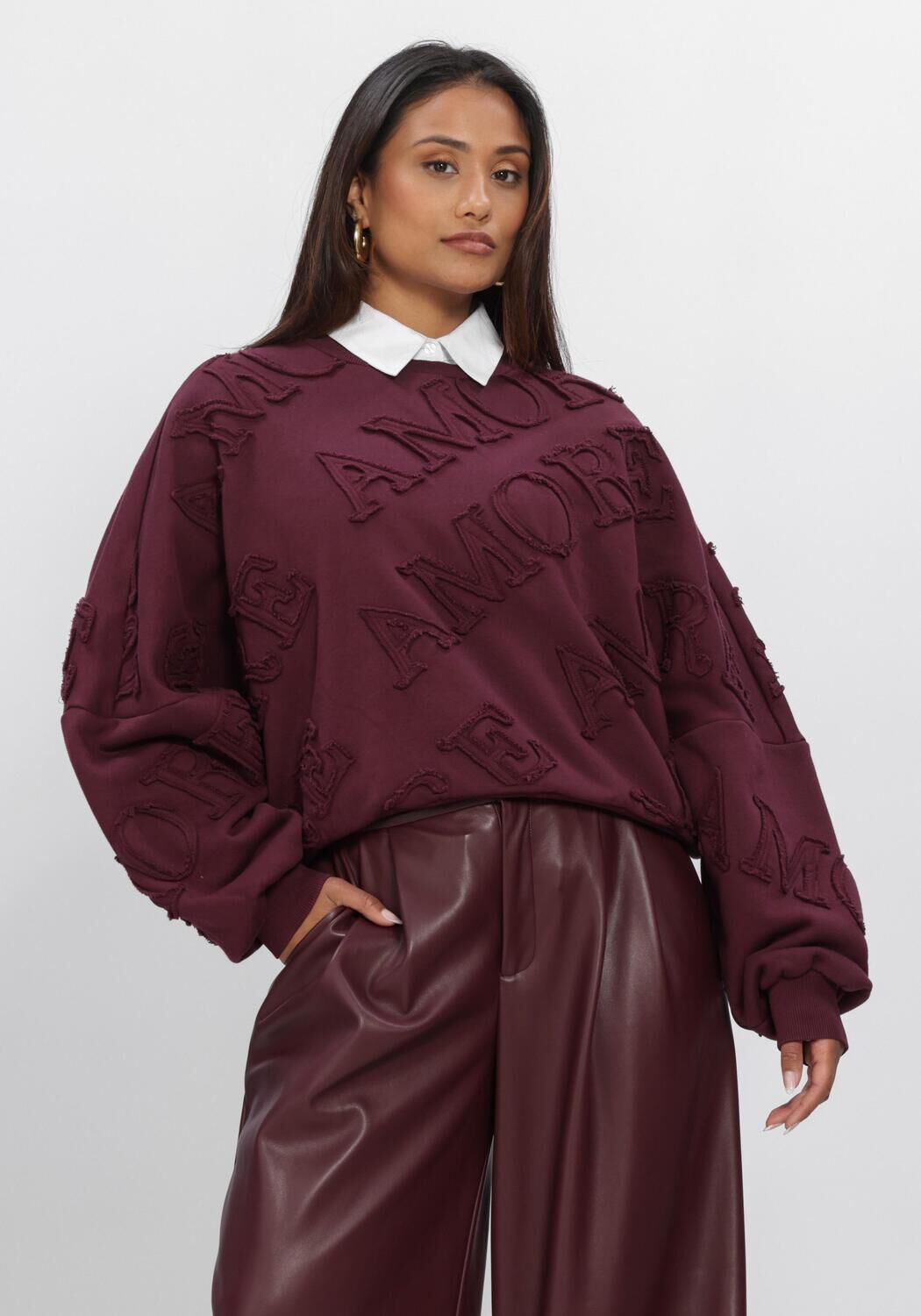 Bordeaux AMAYA AMSTERDAM Sweatshirt AMOUR SWEATER - large