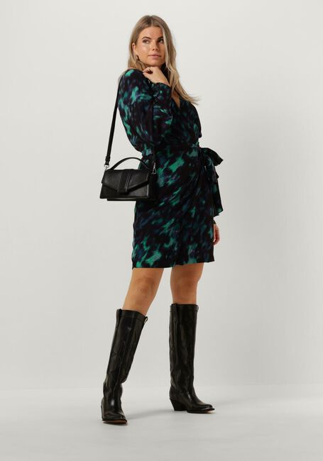 Schwarze FREEBIRD Minikleid WV-RAINY-FLORAL-VIS-23-3 - large