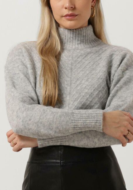Graue SELECTED FEMME Rollkragenpullover SIF SISSE LS KNIT HIGHNECK - large