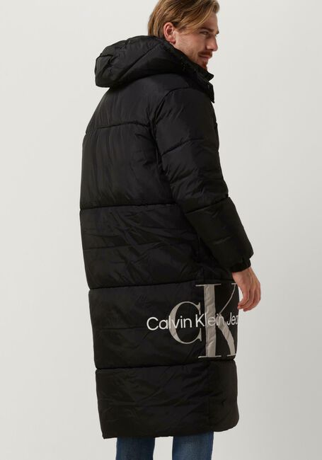 Schwarze CALVIN KLEIN Wattierte Jack ESSENTIALS NON DOWN LONG JACKET - large