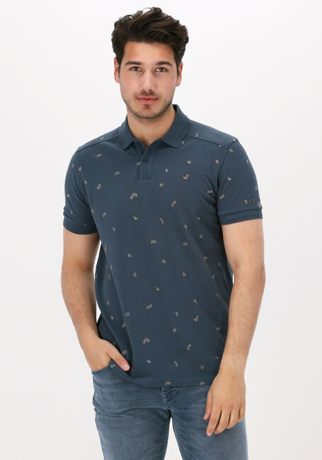 Dunkelblau CAST IRON Polo-Shirt SHORT SLEEVE POLO RELAXED FIT PIQUE JERSEY - large