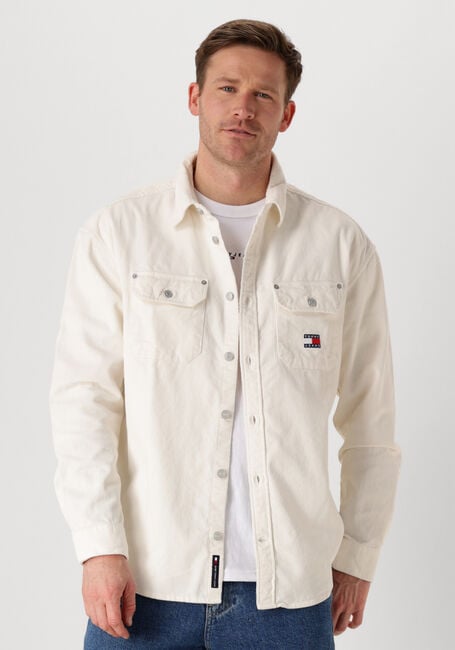 Ecru TOMMY JEANS Casual-Oberhemd TJM RLX CORD SHIRT EXT - large
