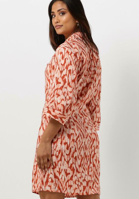 Orangene MSCH COPENHAGEN Minikleid MSCHORLENA LADONNA 3/4 SHIRT DRESS AOP - large