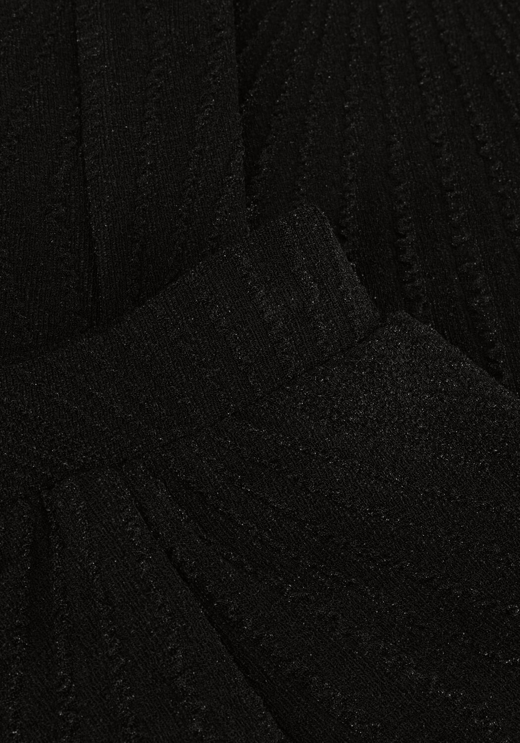 Schwarze ALIX THE LABEL Hose LADIES KNITTED LUREX PANTS - large