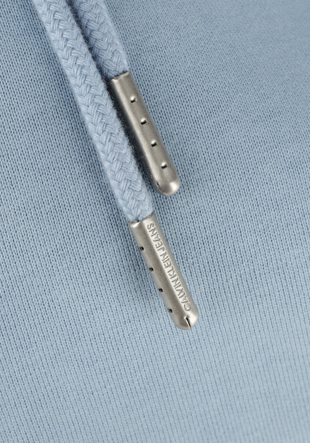 Blaue CALVIN KLEIN Sweatshirt MONOLOGO SLEEVE BADGE HOODIE - large