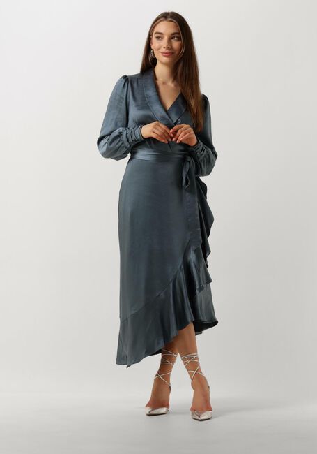Blaue NOTRE-V Midikleid NV-DORISSA SATIN DRESS - large