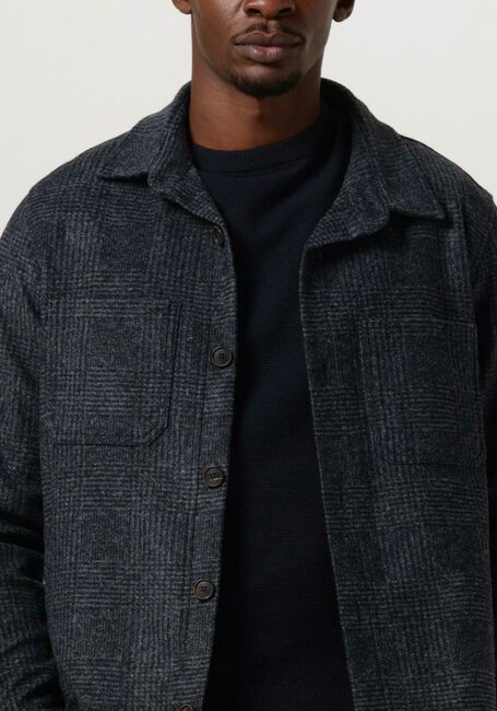 Dunkelblau PROFUOMO Overshirt OVERSHIRT KNIT CHECK - large