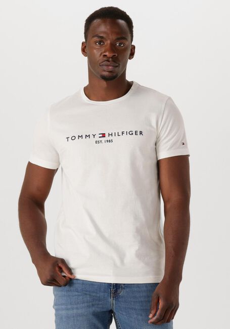 Weiße TOMMY HILFIGER T-shirt TOMMY LOGO TEE - large