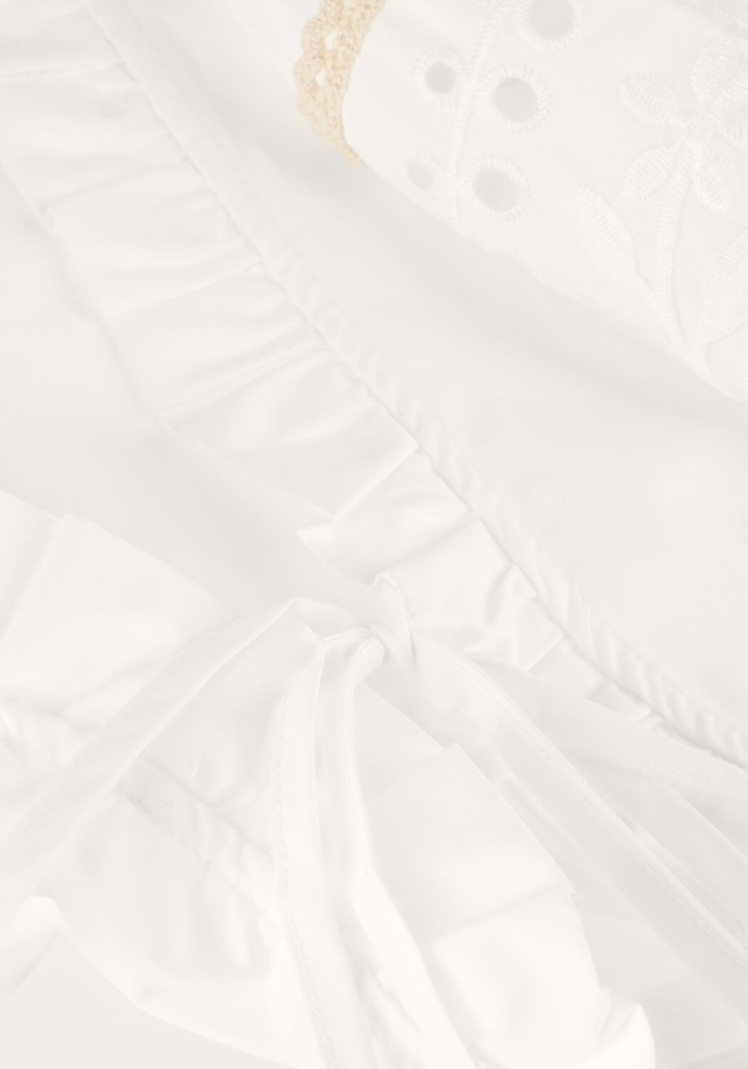 Wei&szlig;e OBJECT Blusen OBJBRODERA S/S TOP - large