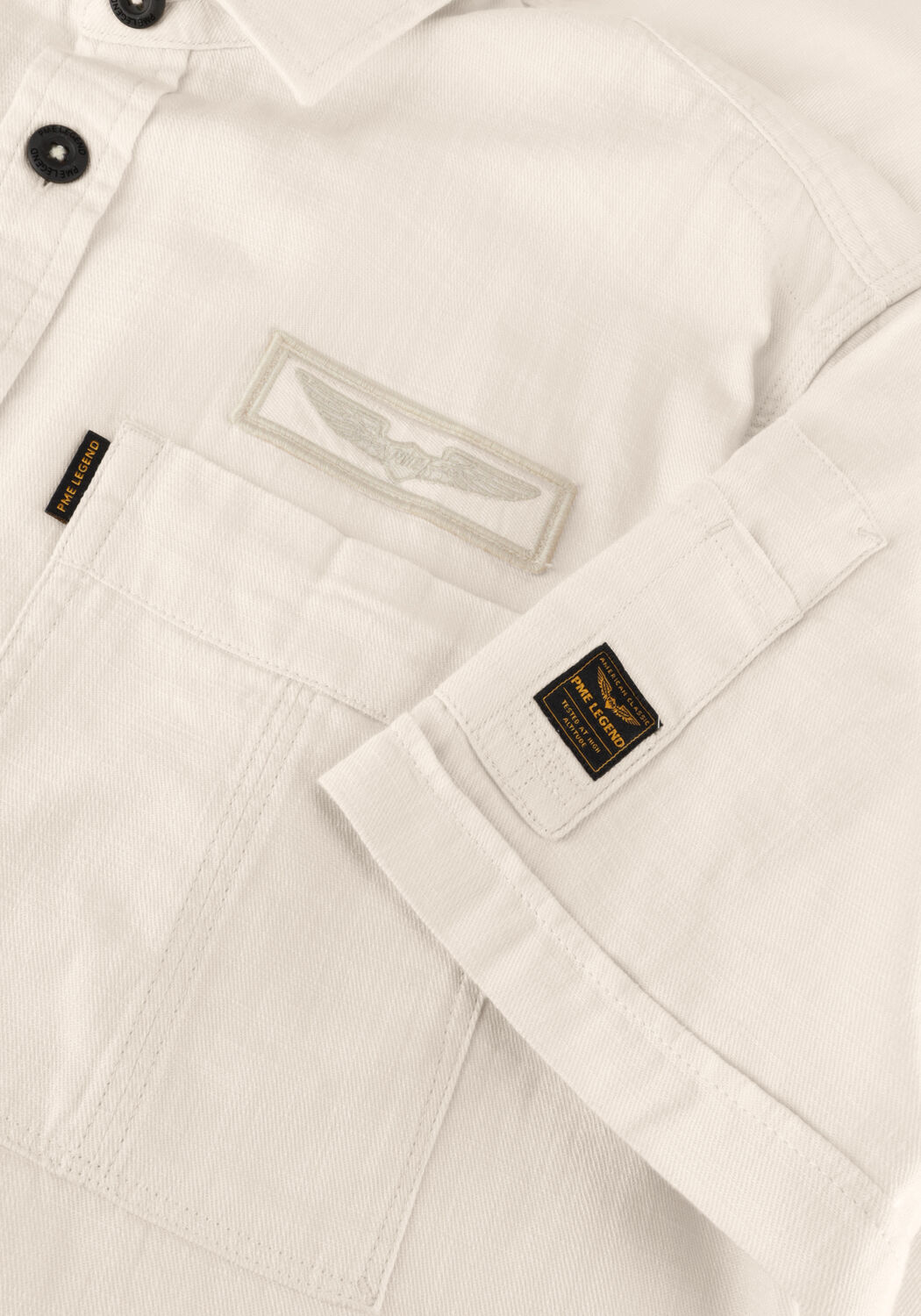 Beige PME LEGEND Casual-Oberhemd SHORT SLEEVE SHIRT CTN SLUB - large