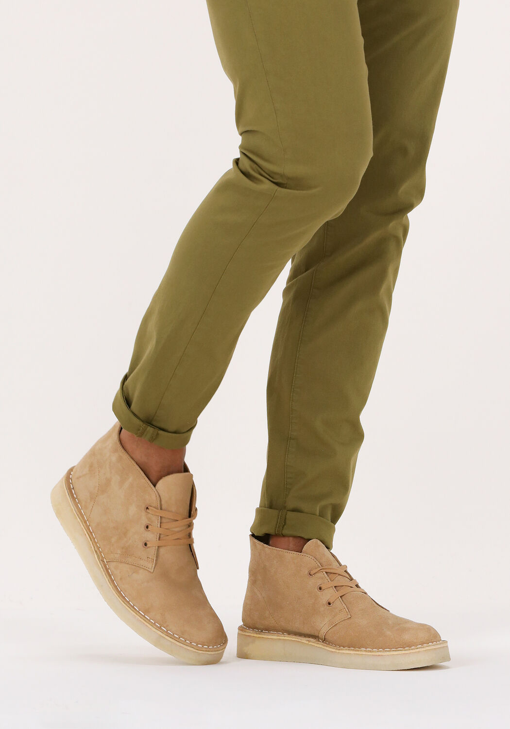 Camelfarbene CLARKS ORIGINALS Schn&uuml;rboots DESERT COAL - large