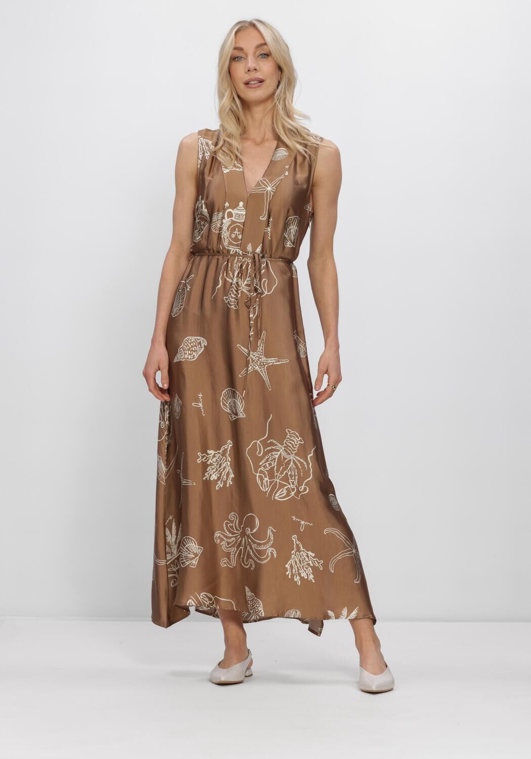 Sand NUKUS Midikleid VIOLET DRESS PRINT - large