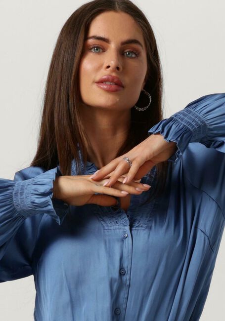 Blaue NEO NOIR Blusen BRIELLE SATIN BLOUSE - large