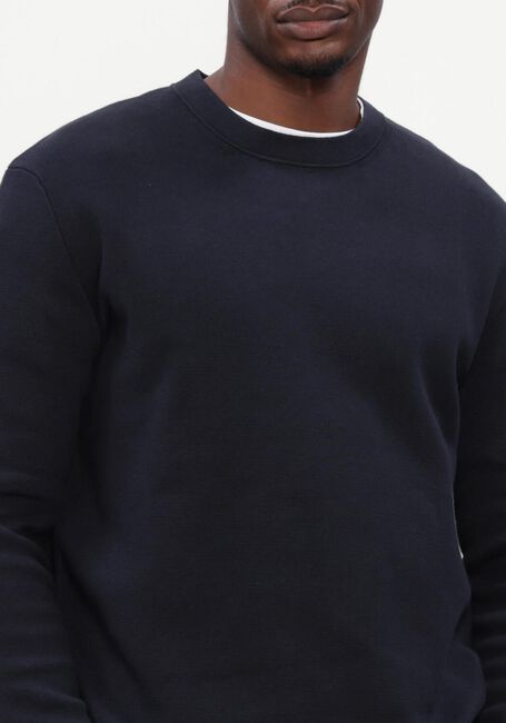 Dunkelblau SELECTED MEN Sweatshirt SLMMIKE LIGHT LS KNIT CREW NECK - large