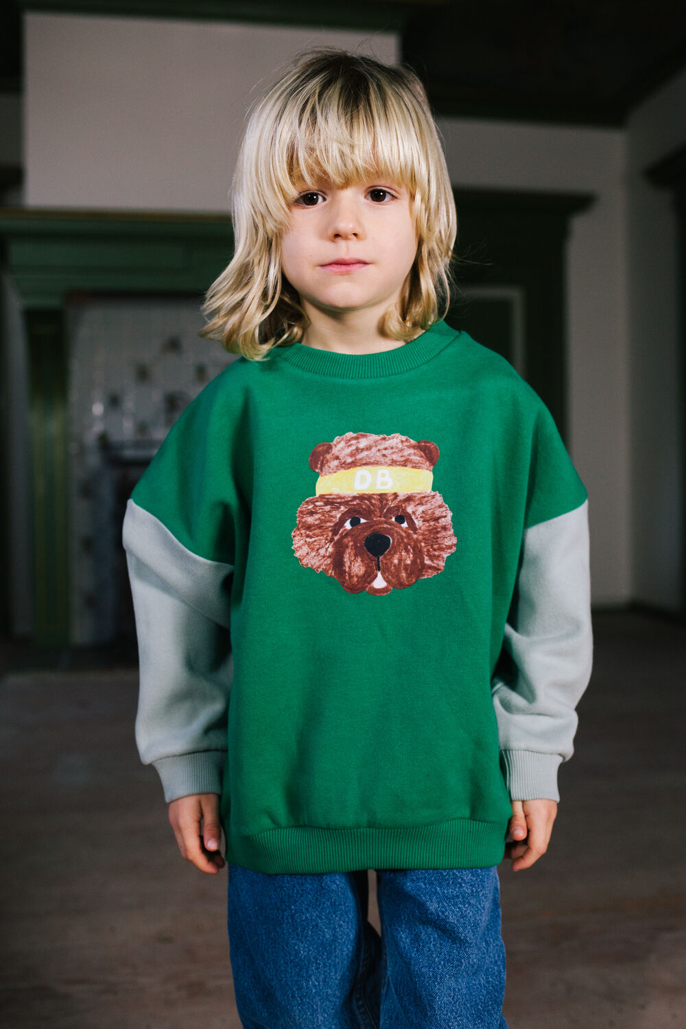 Gr&uuml;ne DAILY BRAT Sweatshirt FUZZY WUZZY SWEATER - large