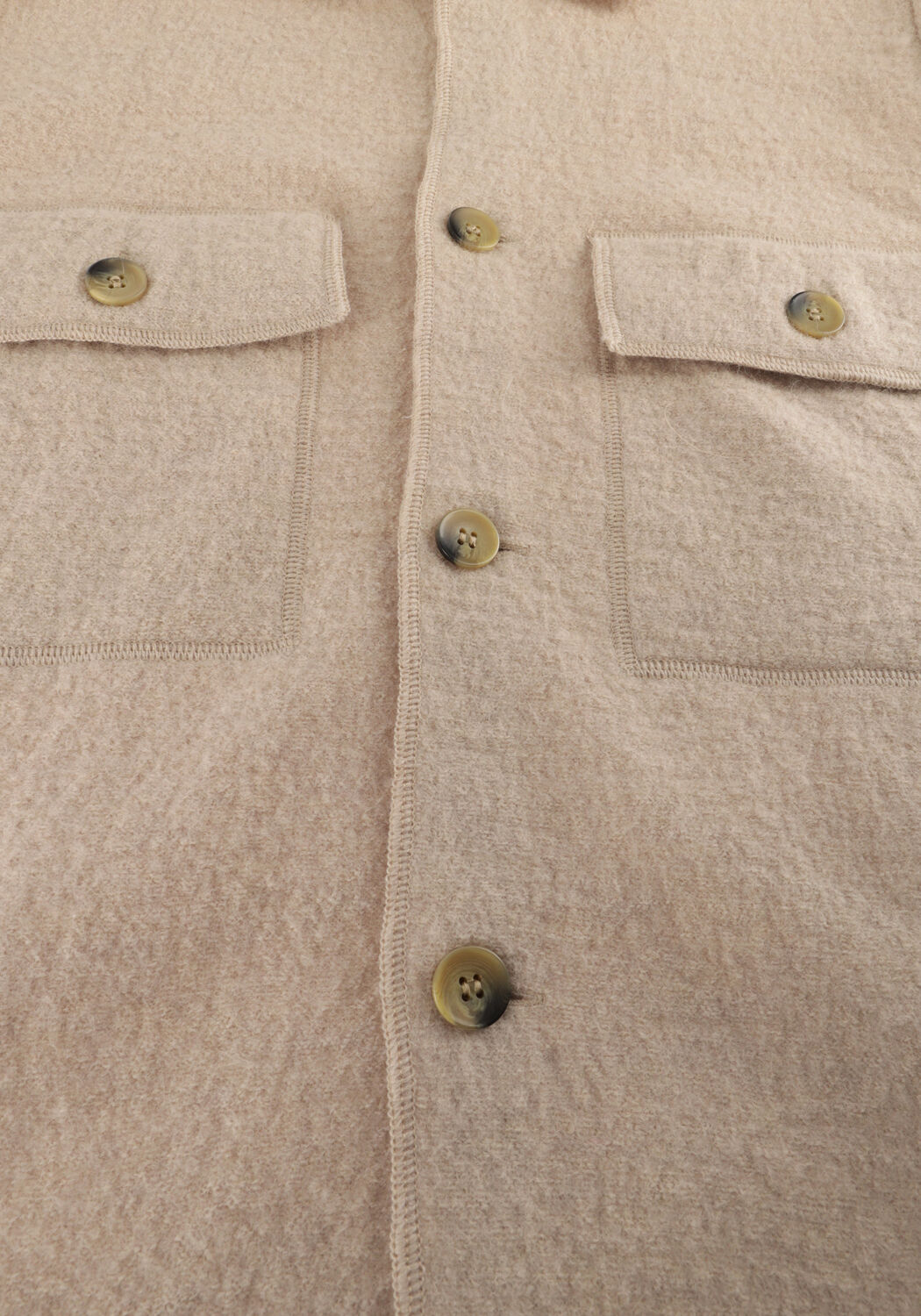 Beige SELECTED MEN Overshirt SLHNEALY LS KNIT WORKWEAR CARDIGAN - large