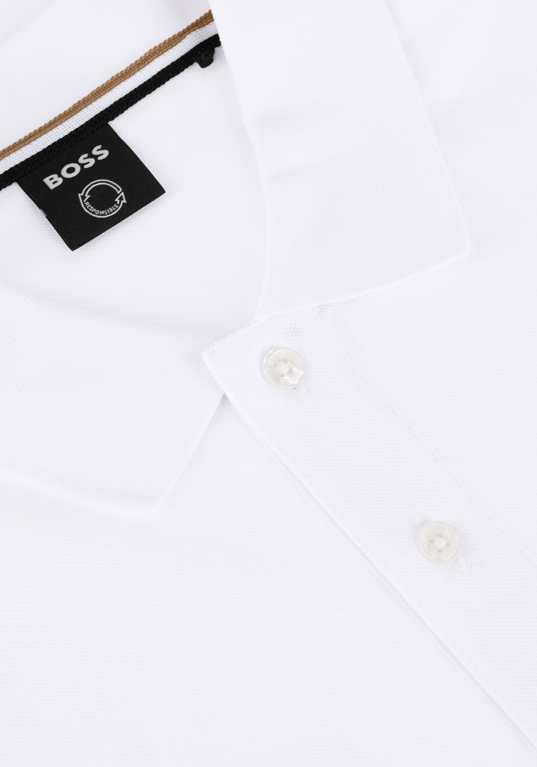 Wei&szlig;e BOSS BLACK Polo-Shirt PALLAS - large