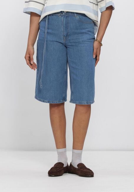 Blaue SELECTED WOMEN Kurze Hose SLFTENNA MW BERMUDA DENIM SHORTS - large