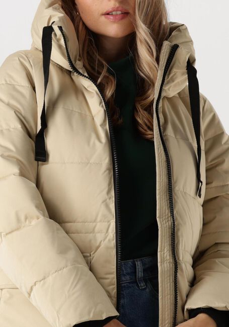 Beige MSCH COPENHAGEN Wattierte Jack MSCHPAVINARIA ZIP JACKET - large