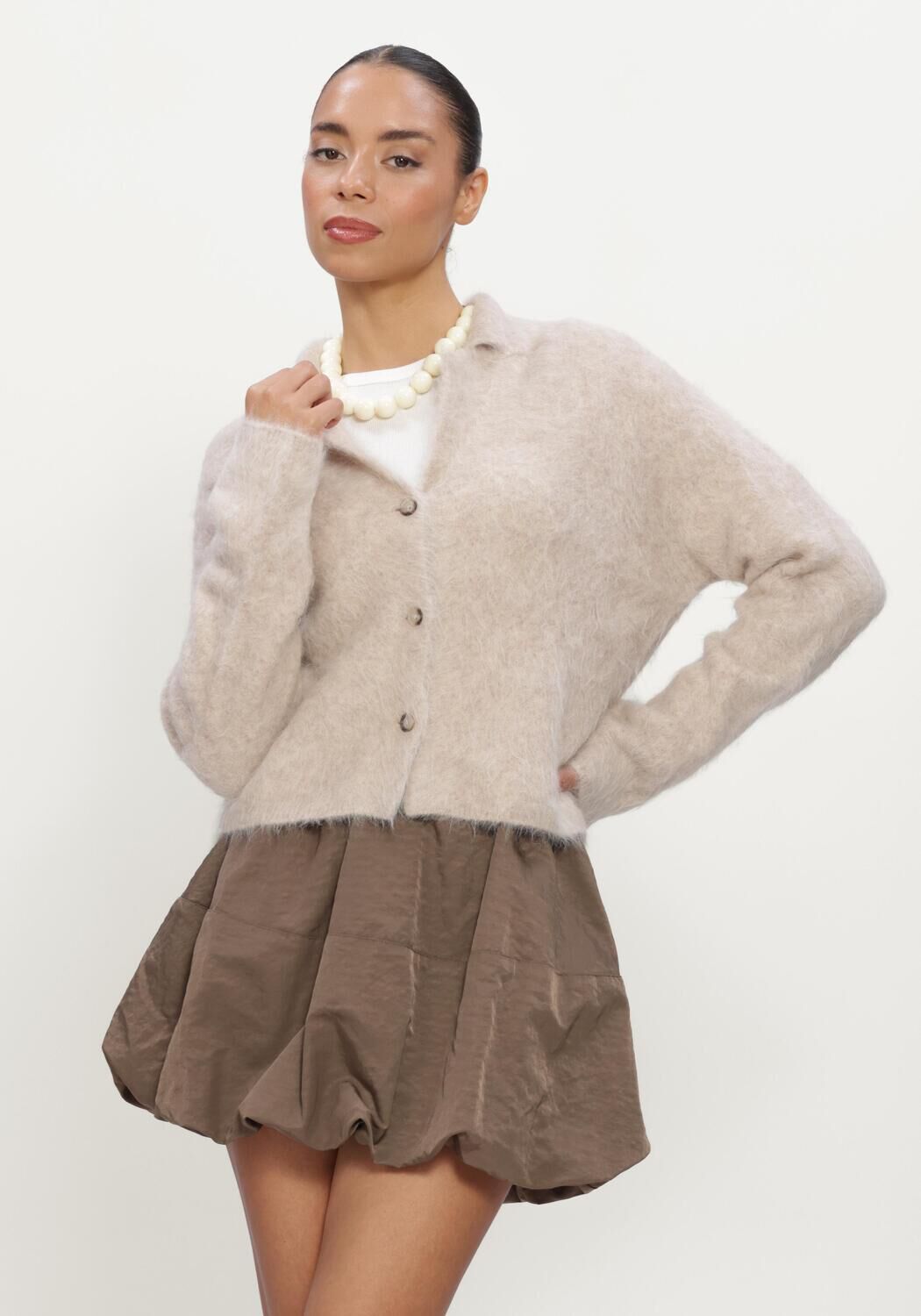 Creme KNIT-TED Pullover & Cardigans NIKI CARDIGAN - large