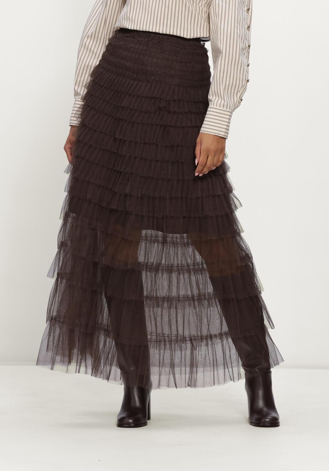 Braune CO'COUTURE Maxirock 34238 JADECC SKIRT - large