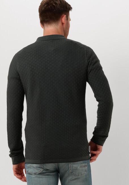 Grüne CAST IRON Polo-Shirt LONG SLEEVE POLO COTTON MODAL - large
