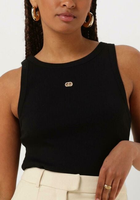 Schwarze TWINSET MILANO Top KNITTED TANK TOP - large