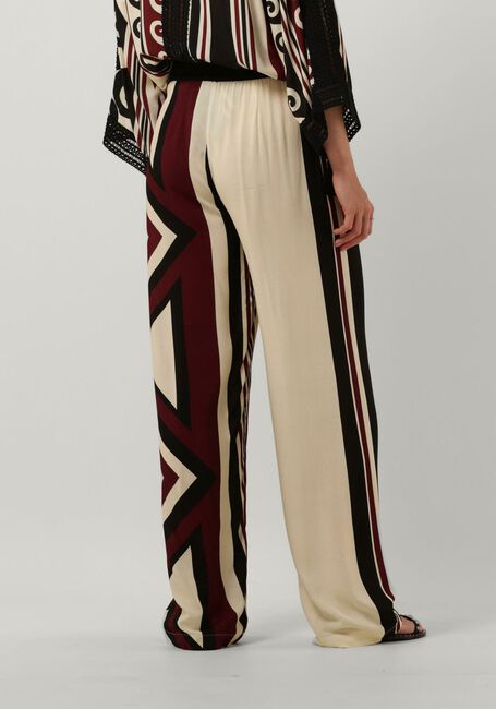 Mehrfarbige/Bunte ACCESS Weite Hose PRINTES STRAIGHT LEG PANTS WITH ELASTIC WAIST - large
