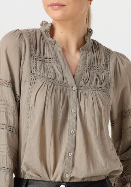 Taupe NEO NOIR Blusen LYLA S VOILE BLOUSE - large