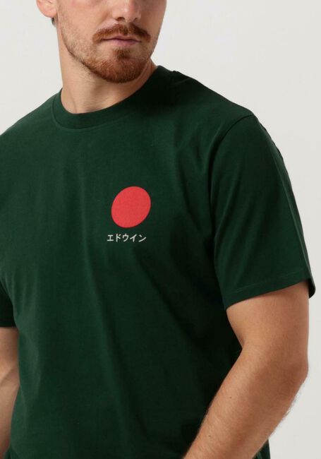 Grüne EDWIN T-shirt JAPANESE SUN TS SINGLE JERSEY - large