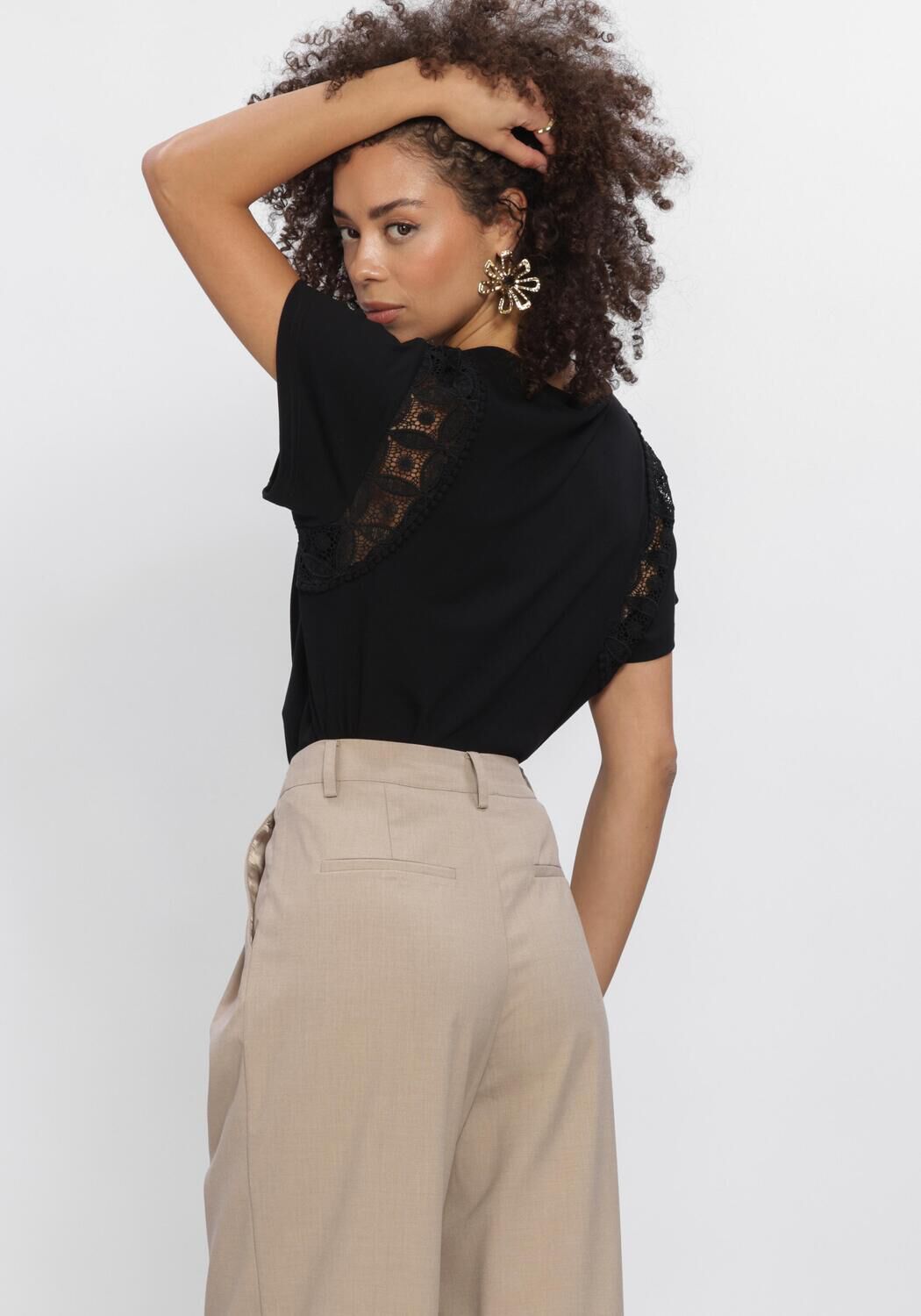 Schwarze AAIKO Blusen CEYDA CO 177 - large