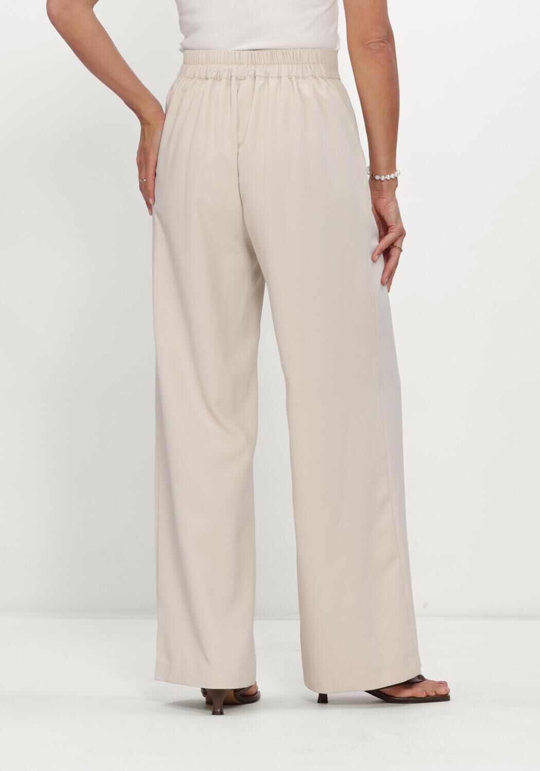 Beige NEO NOIR Weite Hose LUNET CREPE PANTS - large