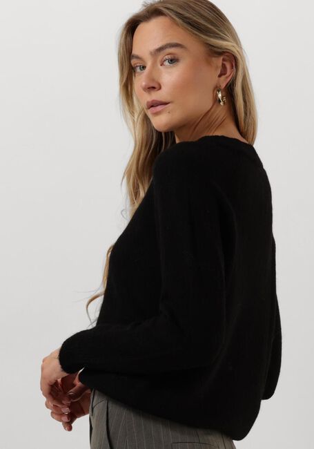 Schwarze SELECTED FEMME Pullover LULU LS KNIT O-NECK B - large