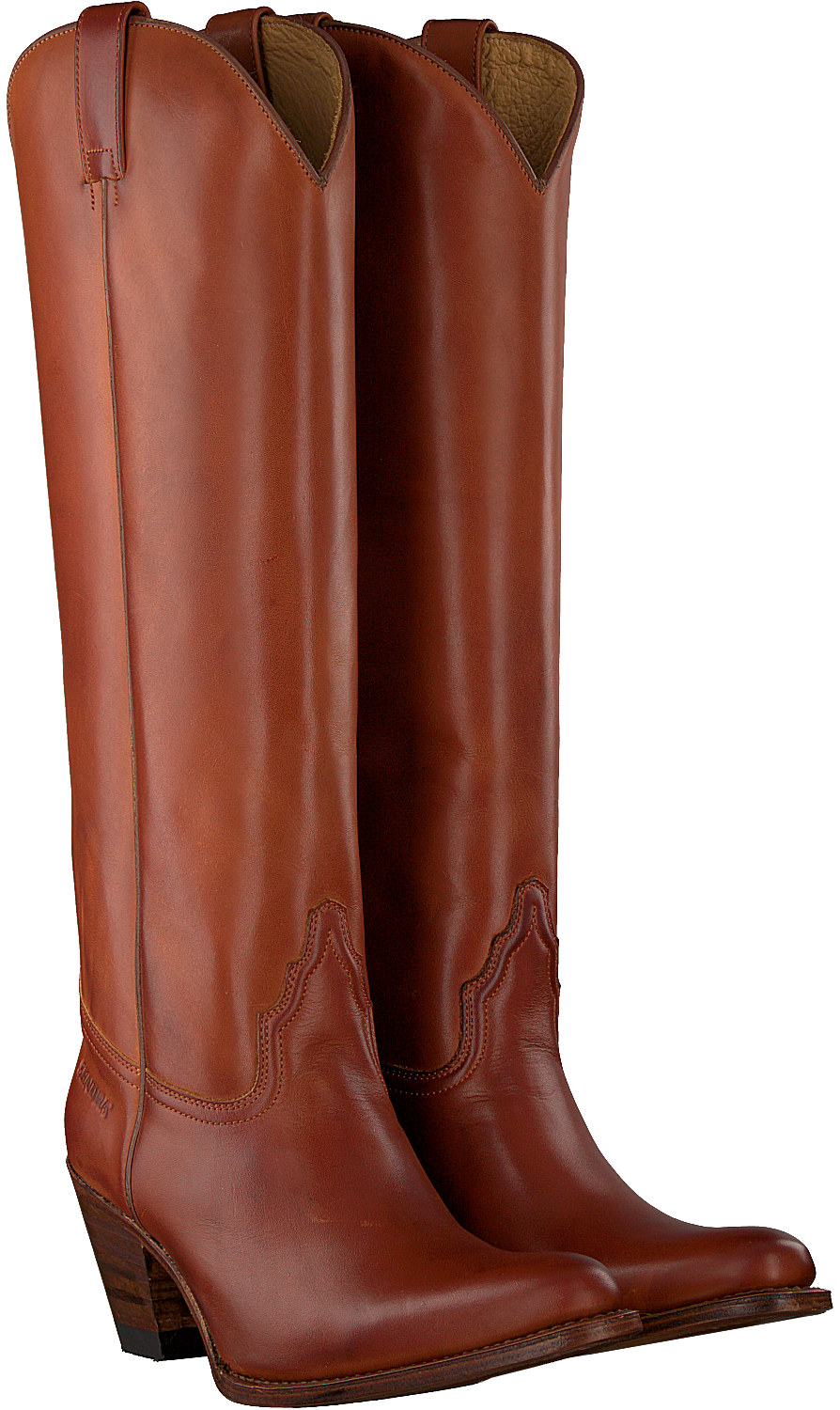 Cognacfarbene SENDRA Hohe Stiefel 6592 Omoda