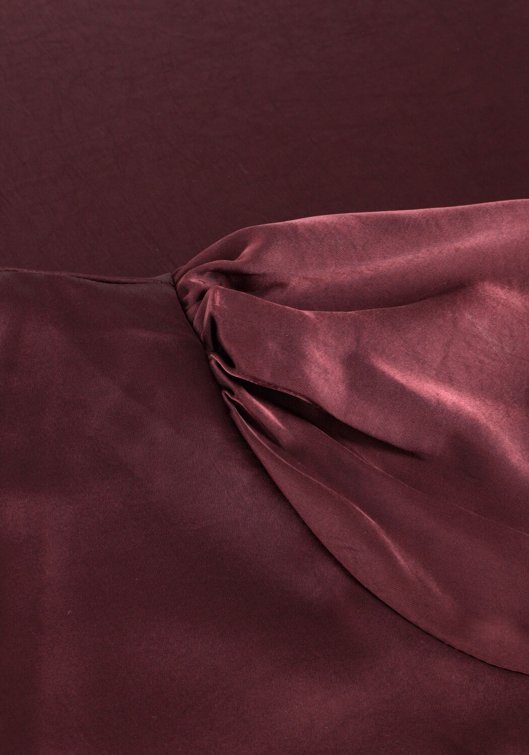 Bordeaux NEO NOIR Midikleid RIMINI HEAVY SATEEN DRESS - large