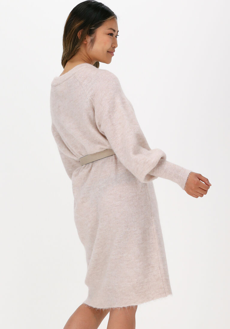 beige selected femme minikleid slflulu ls knit dress b YN8158