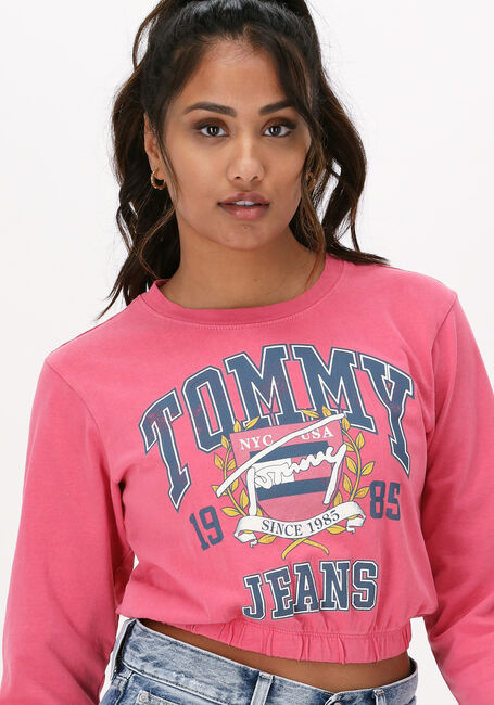 Rosane TOMMY JEANS Top TJW ELASTIC VINTAGE COLLEGE 1 LS - large