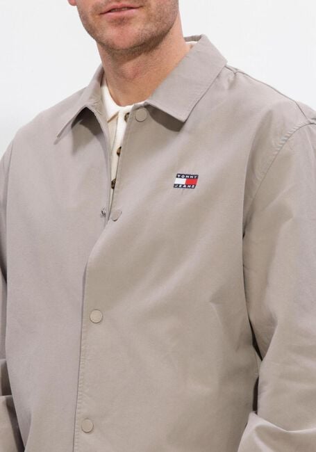 Sand TOMMY JEANS Overshirt TJM SPORT OVERSHIRT - large