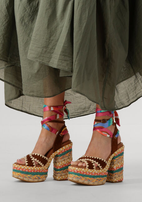 Mehrfarbige/Bunte KURT GEIGER LONDON Sandaletten mit Absatz CHELSEA SCARF PLATFORM - large