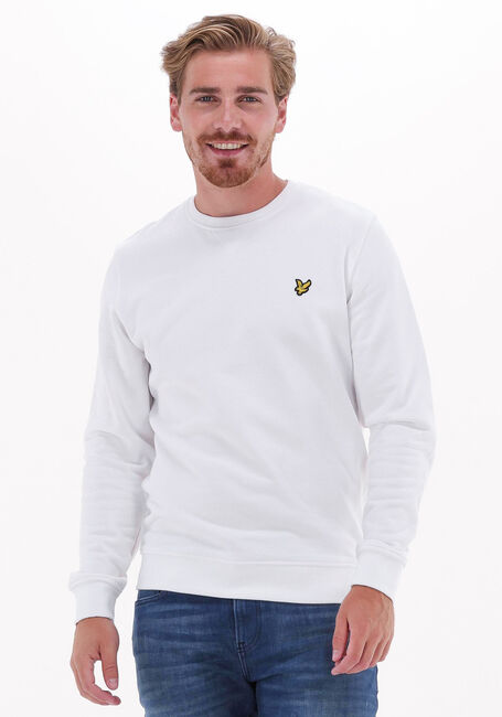 Weiße LYLE & SCOTT Pullover CREW NECK SWEATSHIRT - large